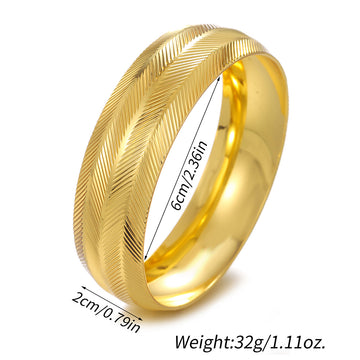 Vintage Gold Plated Bracelet Exquisite Texture