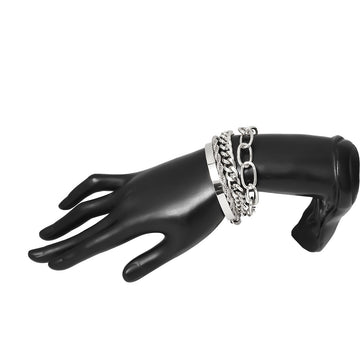 Twist Chain Exaggerated O Shaped Chain Bracelet