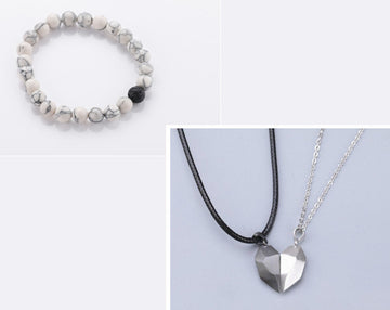 Attractive Wishing Stone Couple Necklace Ancient