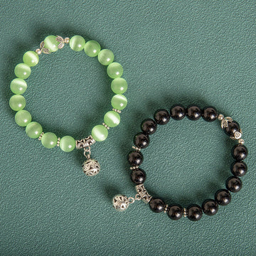 10Mm Hollow Ball Korean Style Crystal Bracelet