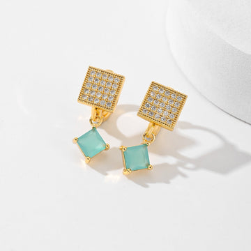 European And American Square Fashion Zircon