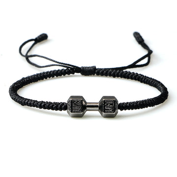 Originality Woven Dumbbell Alloy Bracelet In