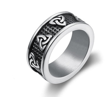 Trinity Symbol Ring In 925 Sterling