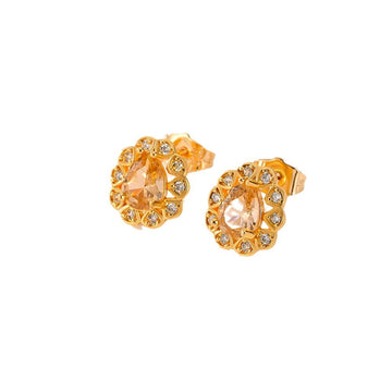 Fashion Multi Color Zircon Stud Earrings