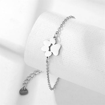 Stainless Steel Dog Paw Bracelet Geometry