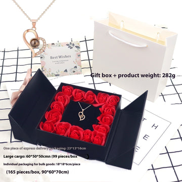 I Love You Projection Necklace Women'S