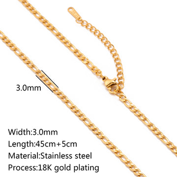 Stainless Steel Vacuum Plated 18K Gold
