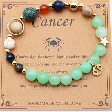 Eight Planets Twelve Constellation Morgan Stone Bracelet