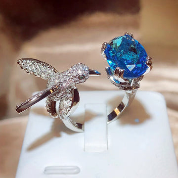 Women'S Fashion Saint Mary'S Hummingbird Ring