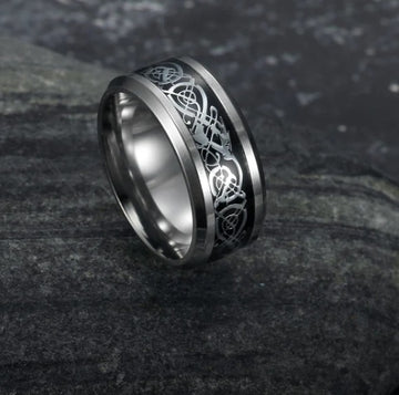 Asgard Crafted Basilisk Scale Vintage Wedding Ring