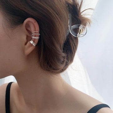 Explosion Style Tassel C Shaped Copper Set