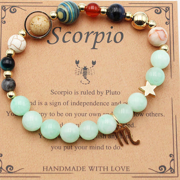 Eight Planets Twelve Constellation Morgan Stone Bracelet