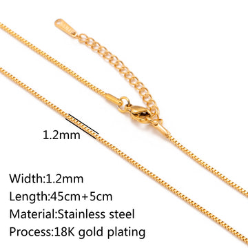 Stainless Steel Vacuum Plated 18K Gold
