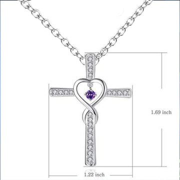 Infinity Love God We Trust Christian Necklace