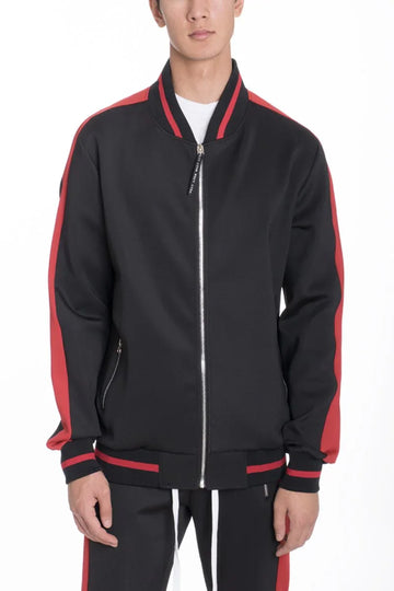 Heavy Weight Solid Track Jacket for Men with Regular Fit and Tug-Free Zipper