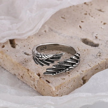 Love Couple Plain Silver Ring With