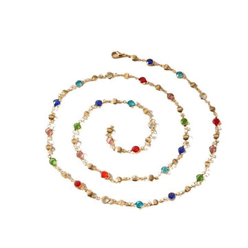 European And American Color Artificial Crystal Necklace
