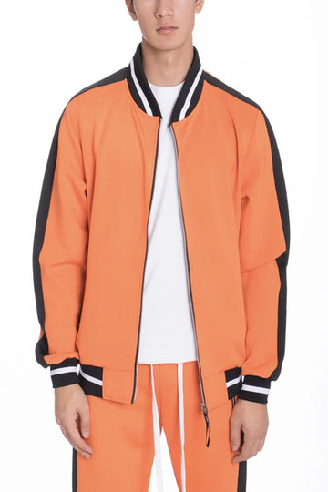 Heavy Weight Solid Track Jacket for Men Stylish and Functional Athletic Wear