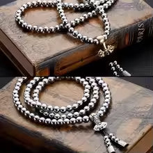 Stainless Steel Thunderbolt Beads Necklace Modern