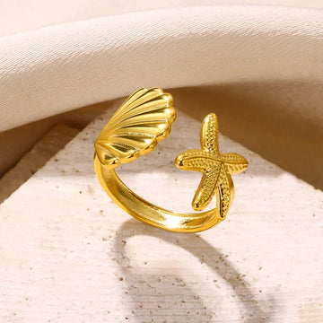 Titanium Steel Shell Ring With Special