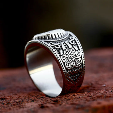 Asgard Crafted Handcrafted Stainless Steel Bear Ring