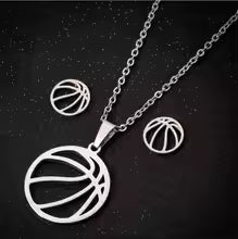 Games Stainless Steel Volleyball Necklace