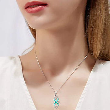 Irish Celtic Knot Pendant Necklace In