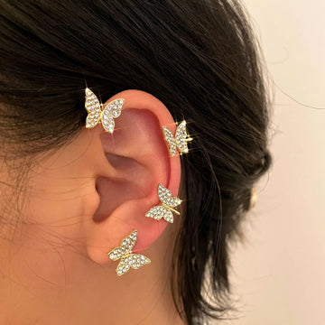 Fashion Earring Butterfly Ear Clip And