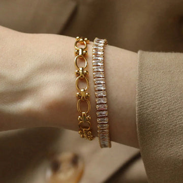 Simple Zircon Bracelet For Women With