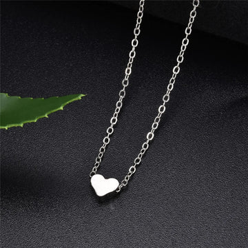 Fashion Simple Heart Shaped Clavicle Chain Necklace