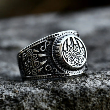 Asgard Crafted Handcrafted Stainless Steel Bear Ring