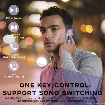Xiaomi Sleep Earbuds Bluetooth True Wireless Earbuds Invisible TWS Handsfree Mini Sport Earbud with Built-in Microphone