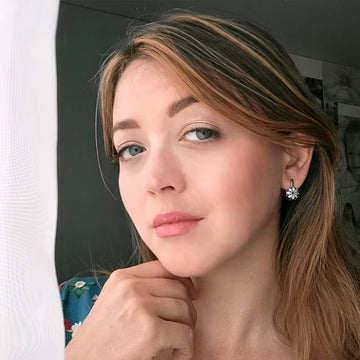 Fashion Earrings For Women Copper Inlaid