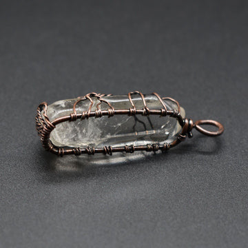 Hot Selling Stone Crystal Pillar Tree Necklace