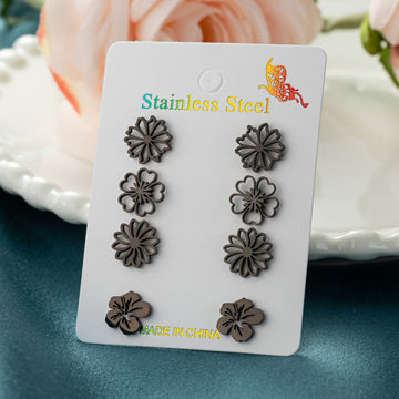 Fashion Simulation Stud Earrings Flower Design
