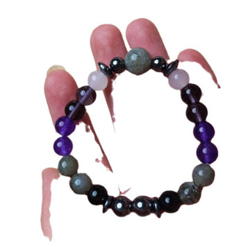 8Mm Beaded Gemstone Bracelet Unisex Color