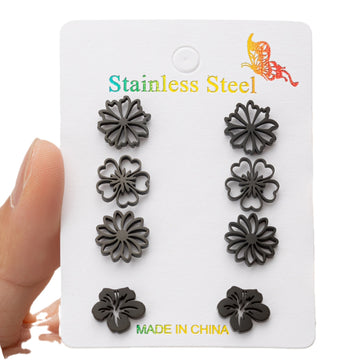 Fashion Simulation Stud Earrings Flower Design