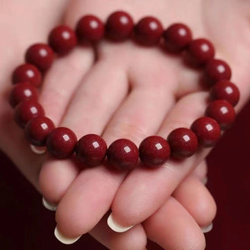Plain Cinnabar Bracelet For Men And