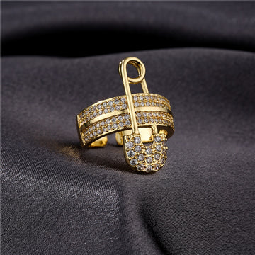 New European And American Zircon Paper Ring
