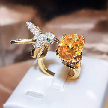 Women'S Fashion Saint Mary'S Hummingbird Ring