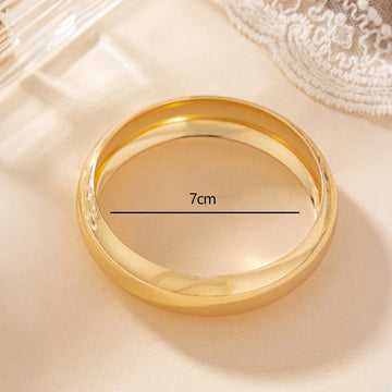 Fashionable Personalized Smooth Copper Plated 18K Bracelet