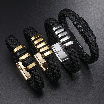 Multi Layer Leather Woven Bracelet Wrist