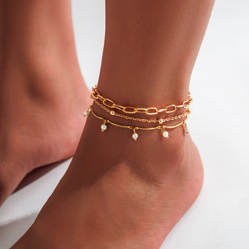 Beach Star Tassel Ankle Ring Simple
