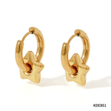Xingx Stainless Steel Glossy Geometry Earrings