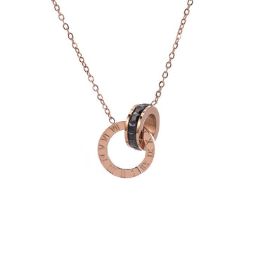 Roman Numeral Diamond Necklace For Women