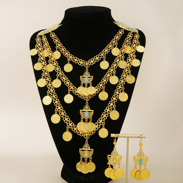 Fashion Retro 18K Gold Tassel Necklace