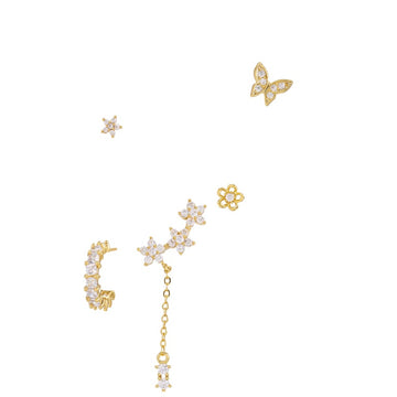 Romantic Star And Moon Series Butterfly