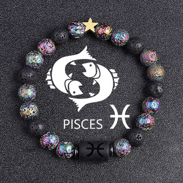 European And American Twelve Constellation Natural Bracelet