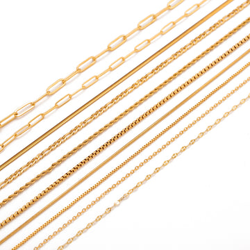 Stainless Steel Vacuum Plated 18K Gold