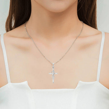 Alloy Pendant Necklace With Diamond And